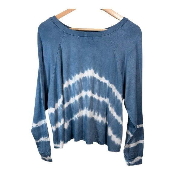 Yana K Baker Sweater in Blue Fleece Tye Die NWT - Picture 4 of 6